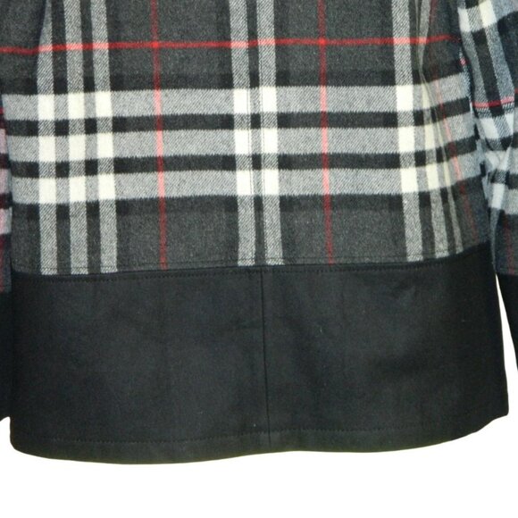 Plaid Peacoat Designer Hip Hop Sean John Size Large - Picture 9 of 14